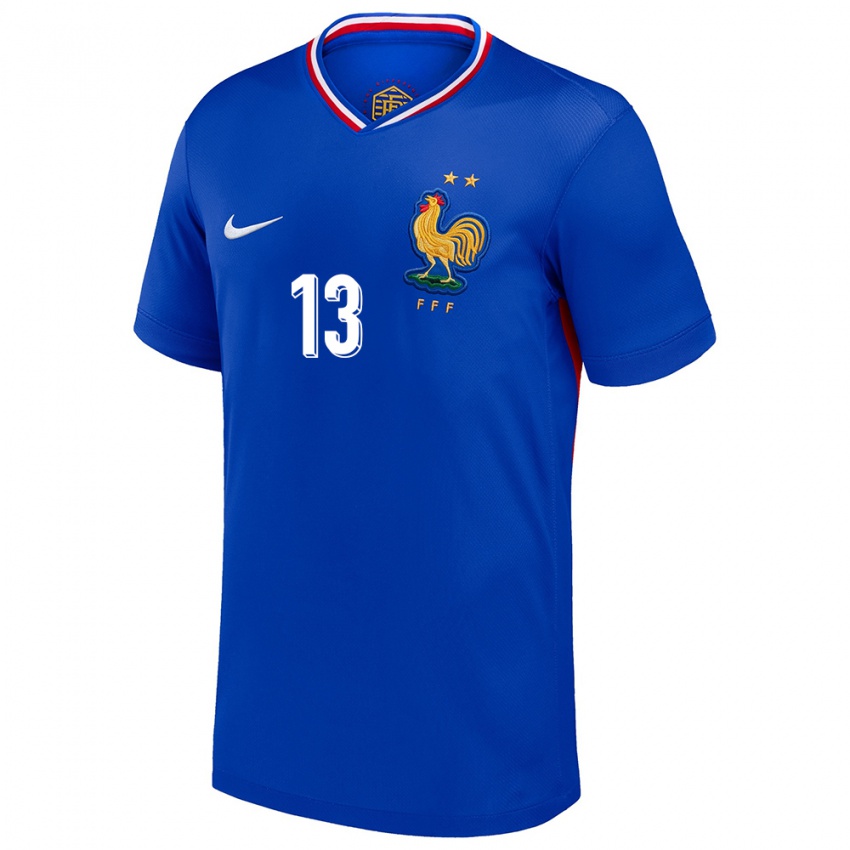 Hombre Camiseta Francia Ange Yoan Bonny #13 Azul 1ª Equipación 24-26 La Camisa México
