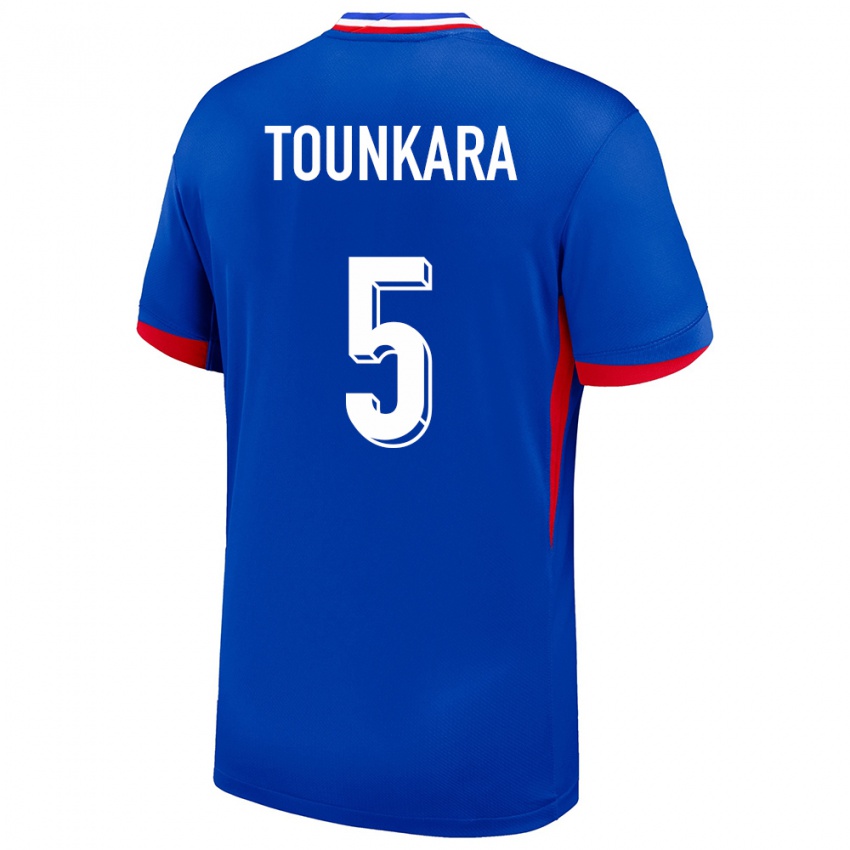 Hombre Camiseta Francia Aissatou Tounkara #5 Azul 1ª Equipación 24-26 La Camisa México