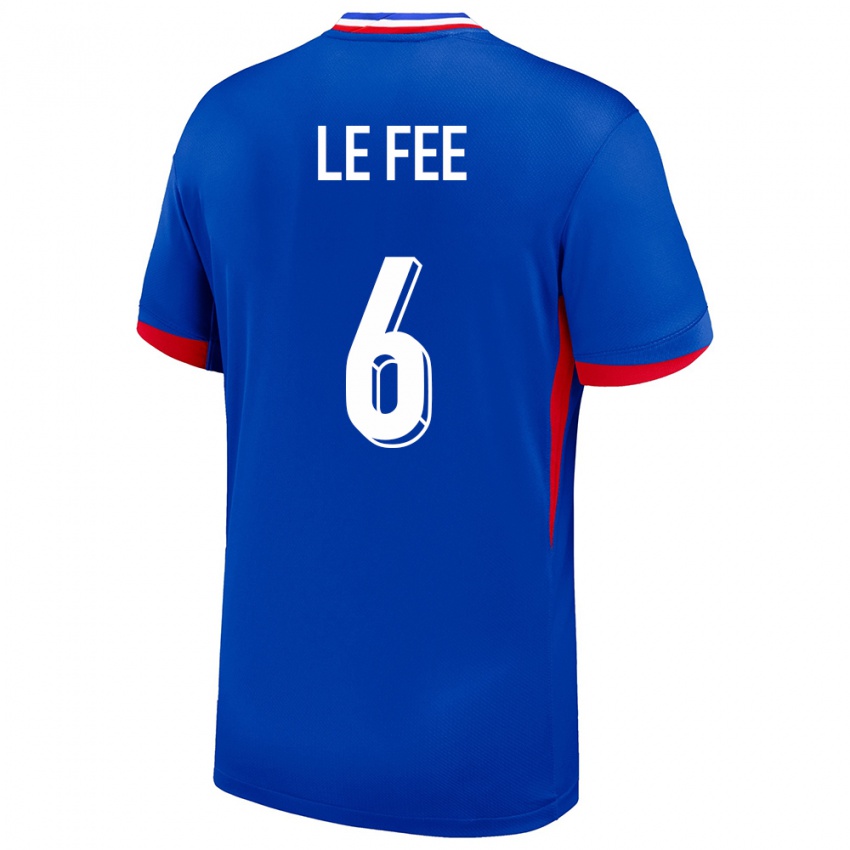 Hombre Camiseta Francia Enzo Le Fee #6 Azul 1ª Equipación 24-26 La Camisa México