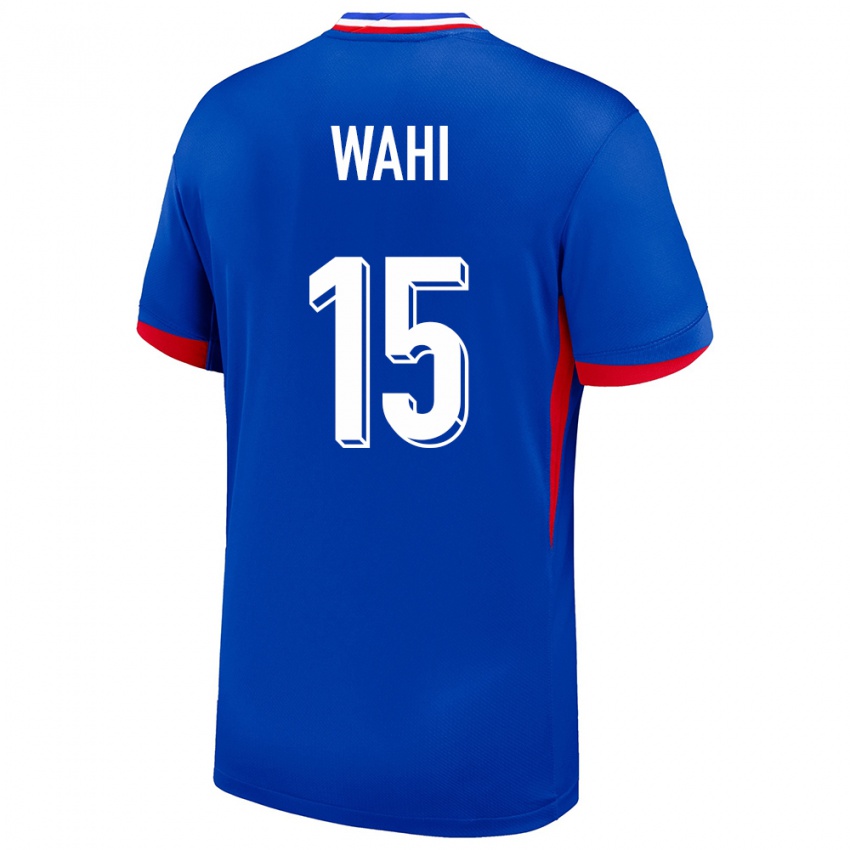 Hombre Camiseta Francia Elye Wahi #15 Azul 1ª Equipación 24-26 La Camisa México