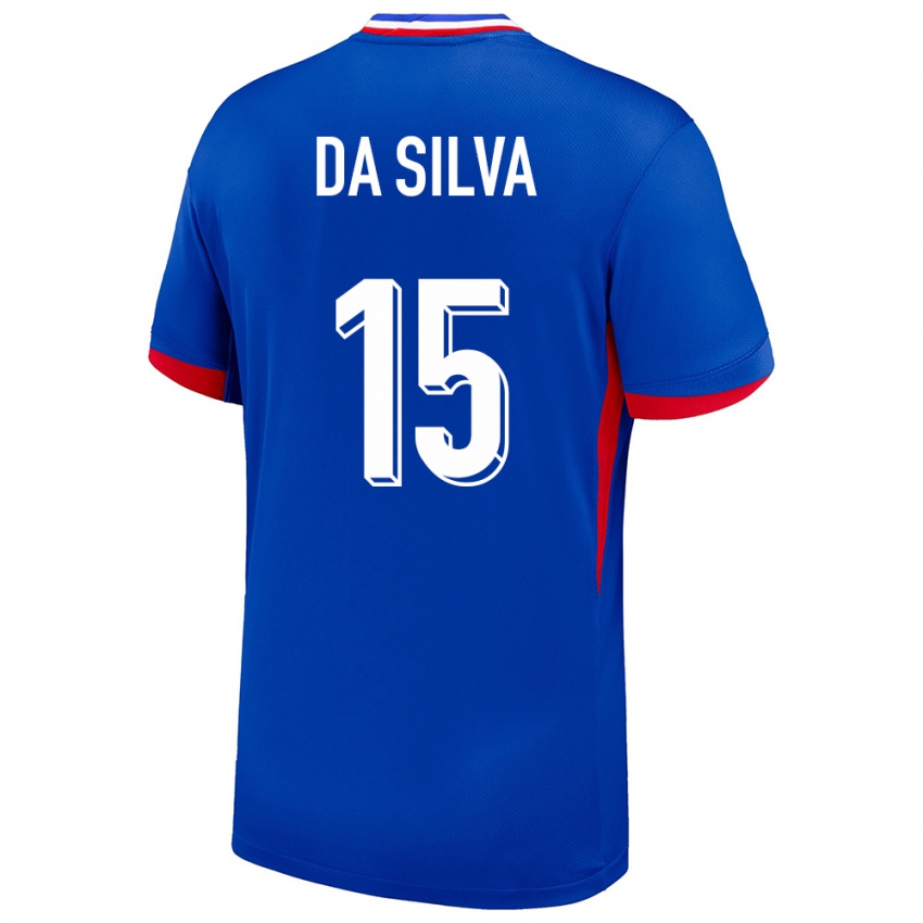 Hombre Camiseta Francia Florent Da Silva #15 Azul 1ª Equipación 24-26 La Camisa México