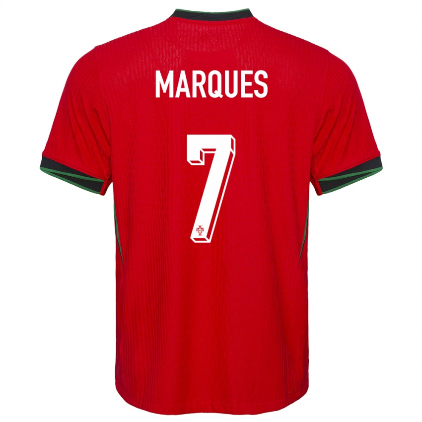 Hombre Camiseta Portugal Vanessa Marques #7 Rojo 1ª Equipación 24-26 La Camisa México