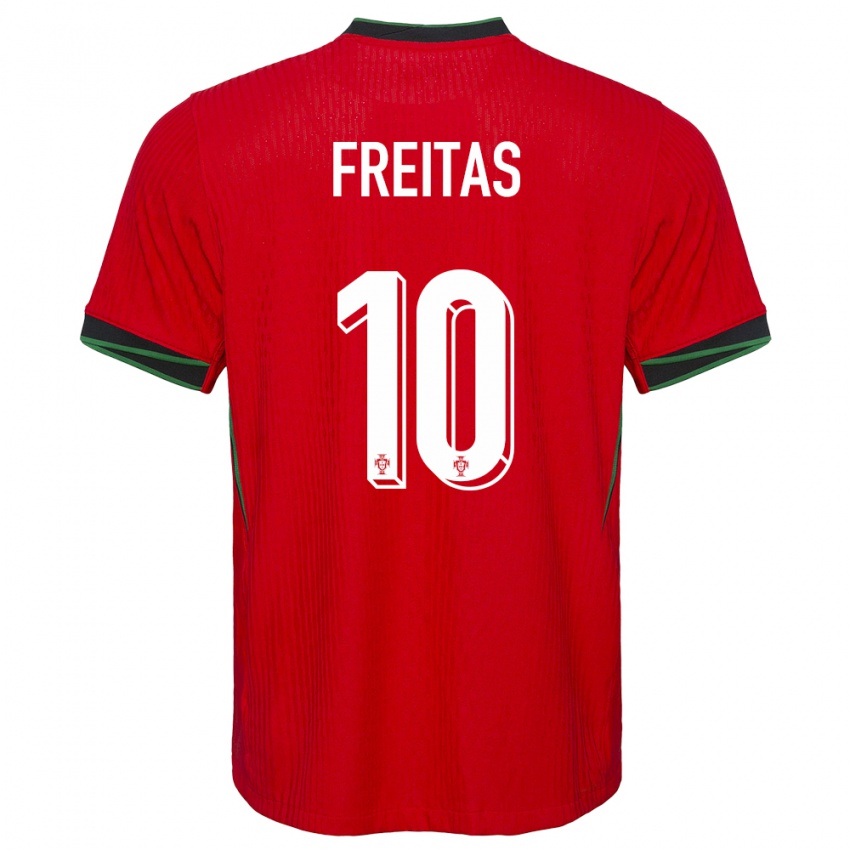 Hombre Camiseta Portugal Tiago Freitas #10 Rojo 1ª Equipación 24-26 La Camisa México