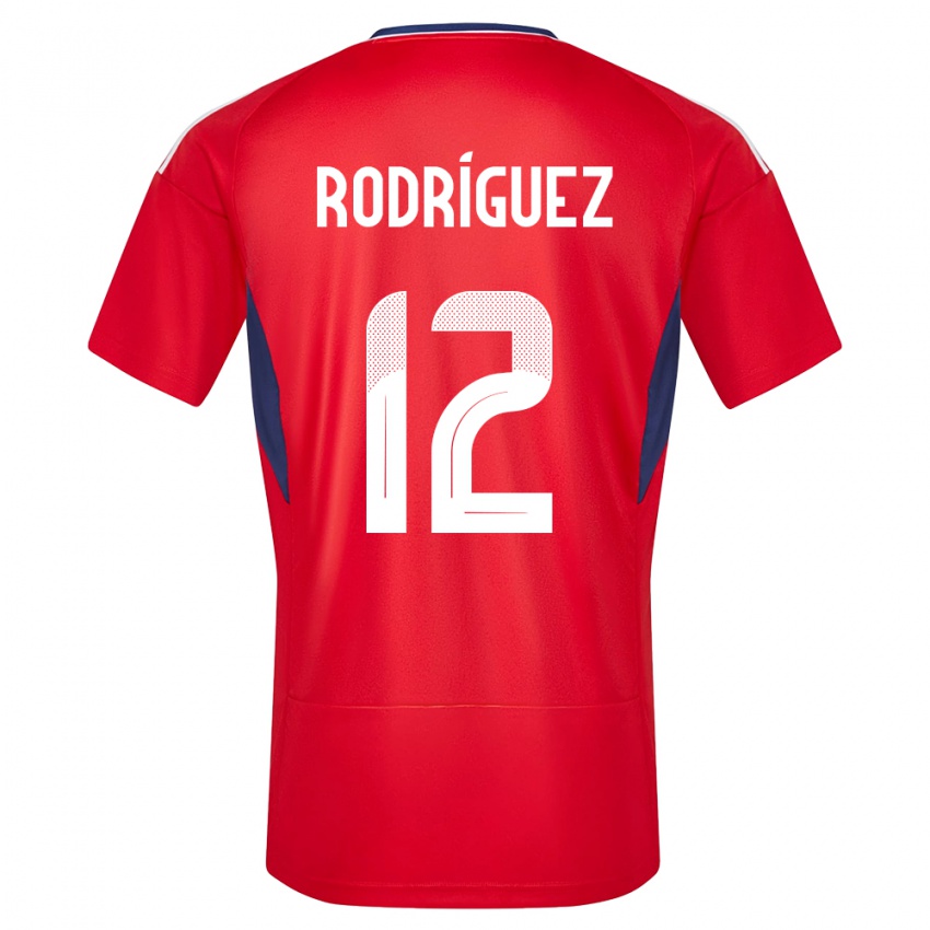 Hombre Camiseta Costa Rica Lixy Rodriguez #12 Rojo 1ª Equipación 24-26 La Camisa México