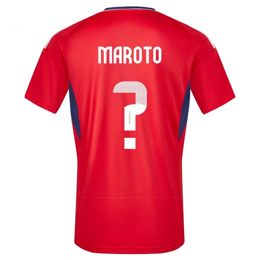 Hombre Camiseta Costa Rica Victor Maroto #0 Rojo 1ª Equipación 24-26 La Camisa México