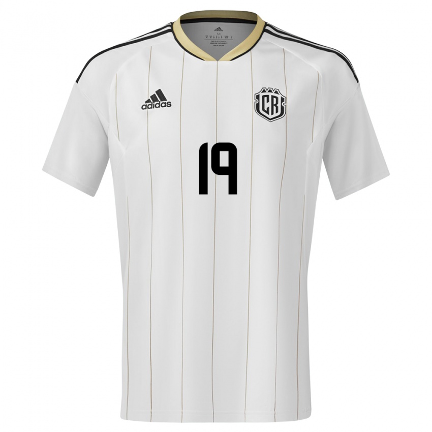 Hombre Camiseta Costa Rica Kendall Waston #19 Blanco 2ª Equipación 24-26 La Camisa México
