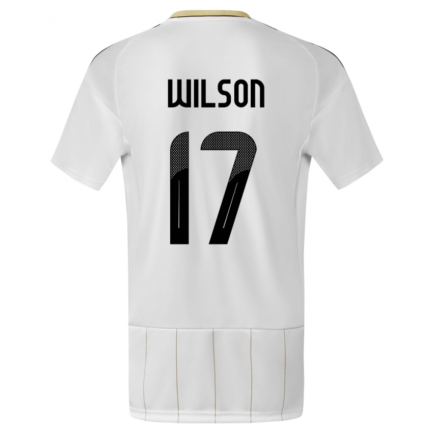 Hombre Camiseta Costa Rica Roan Wilson #17 Blanco 2ª Equipación 24-26 La Camisa México