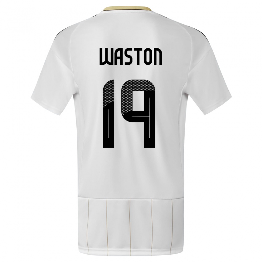 Hombre Camiseta Costa Rica Kendall Waston #19 Blanco 2ª Equipación 24-26 La Camisa México