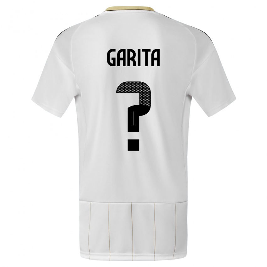 Hombre Camiseta Costa Rica Emmanuel Garita #0 Blanco 2ª Equipación 24-26 La Camisa México