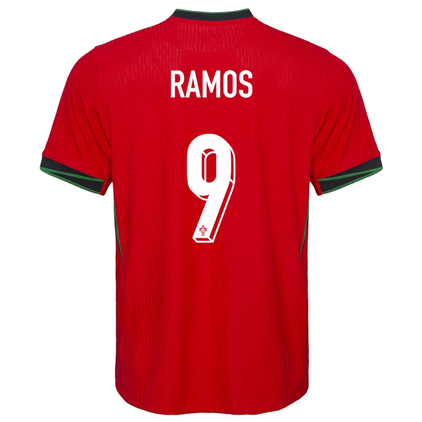 Mujer Camiseta Portugal Goncalo Ramos #9 Rojo 1ª Equipación 24-26 La Camisa México