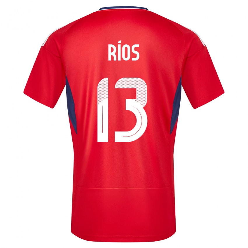 Mujer Camiseta Costa Rica Keral Rios #13 Rojo 1ª Equipación 24-26 La Camisa México