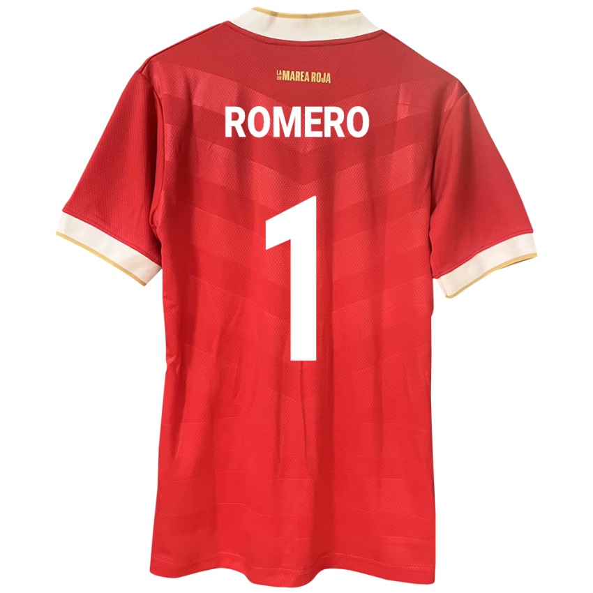 Mujer Camiseta Panamá Manuel Romero #1 Rojo 1ª Equipación 24-26 La Camisa México