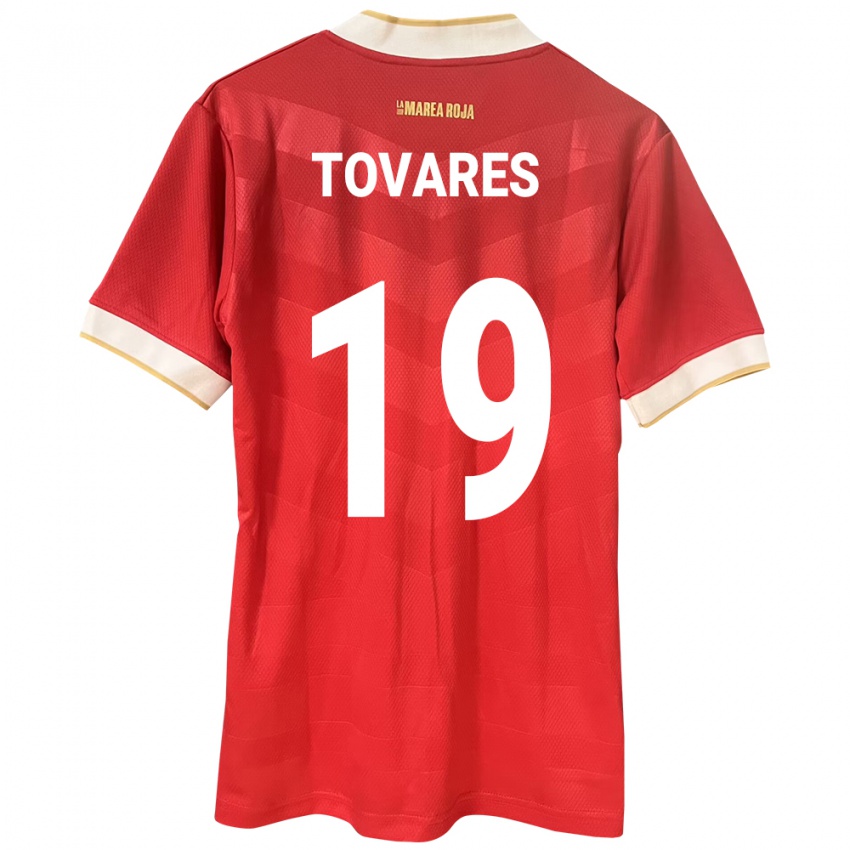 Mujer Camiseta Panamá Kahir Tovares #19 Rojo 1ª Equipación 24-26 La Camisa México