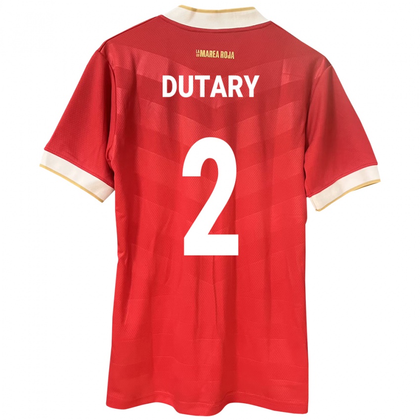 Mujer Camiseta Panamá Claudia Dutary #2 Rojo 1ª Equipación 24-26 La Camisa México