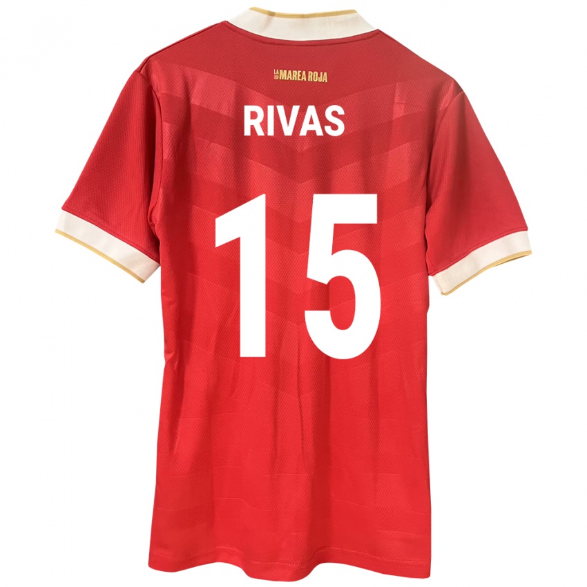 Mujer Camiseta Panamá Karla Rivas #15 Rojo 1ª Equipación 24-26 La Camisa México
