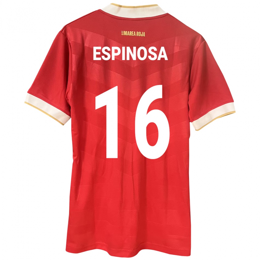Mujer Camiseta Panamá Rebeca Espinosa #16 Rojo 1ª Equipación 24-26 La Camisa México