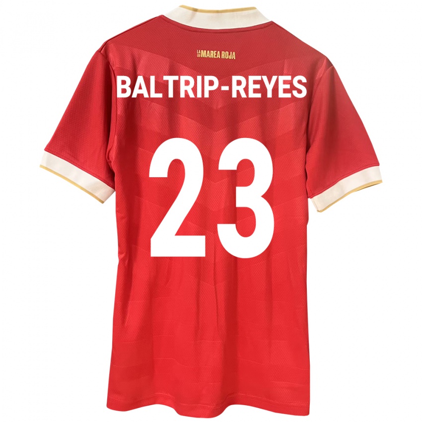 Mujer Camiseta Panamá Carina Baltrip-Reyes #23 Rojo 1ª Equipación 24-26 La Camisa México