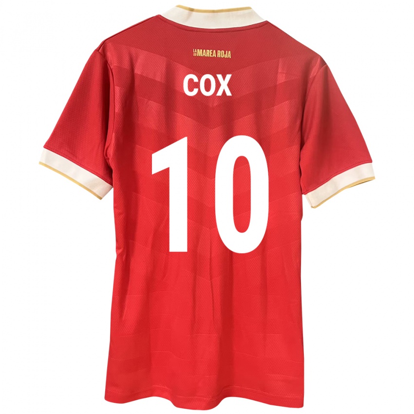 Mujer Camiseta Panamá Marta Cox #10 Rojo 1ª Equipación 24-26 La Camisa México