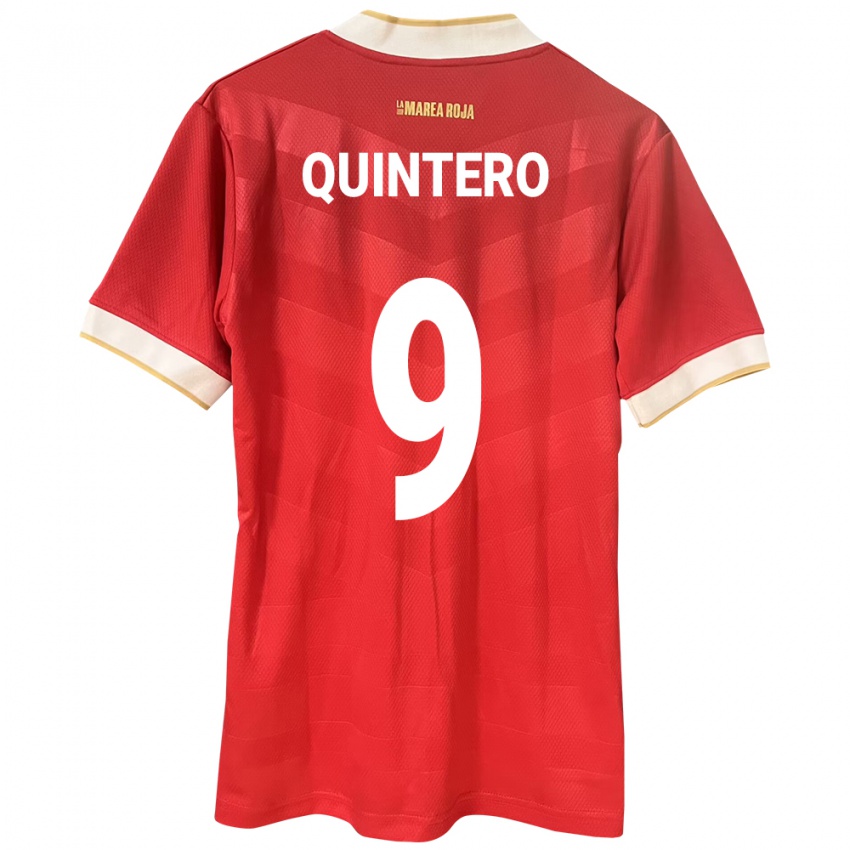 Mujer Camiseta Panamá Ana Quintero #9 Rojo 1ª Equipación 24-26 La Camisa México