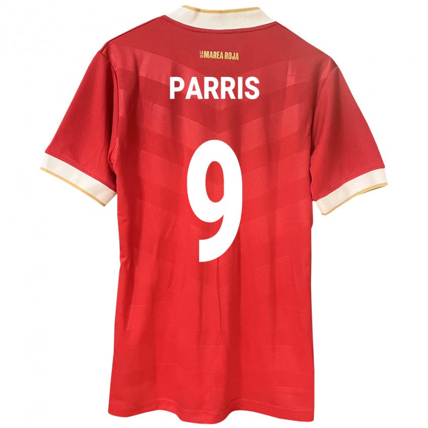Mujer Camiseta Panamá Katherine Parris #9 Rojo 1ª Equipación 24-26 La Camisa México