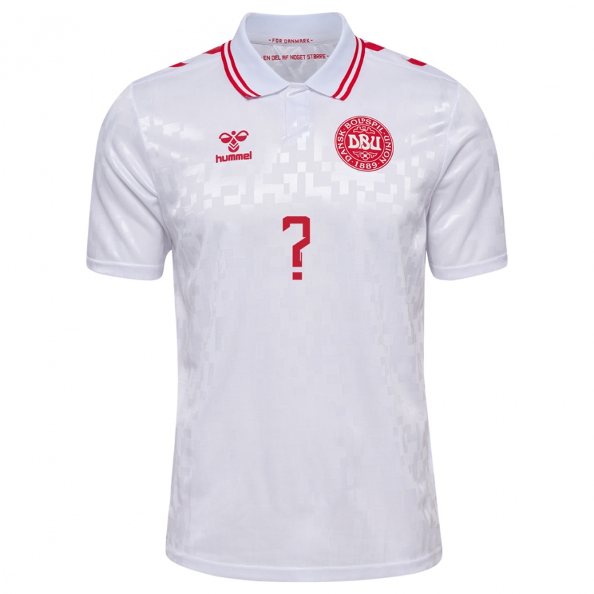 Mujer Camiseta Dinamarca Villum Berthelsen #0 Blanco 2ª Equipación 24-26 La Camisa México