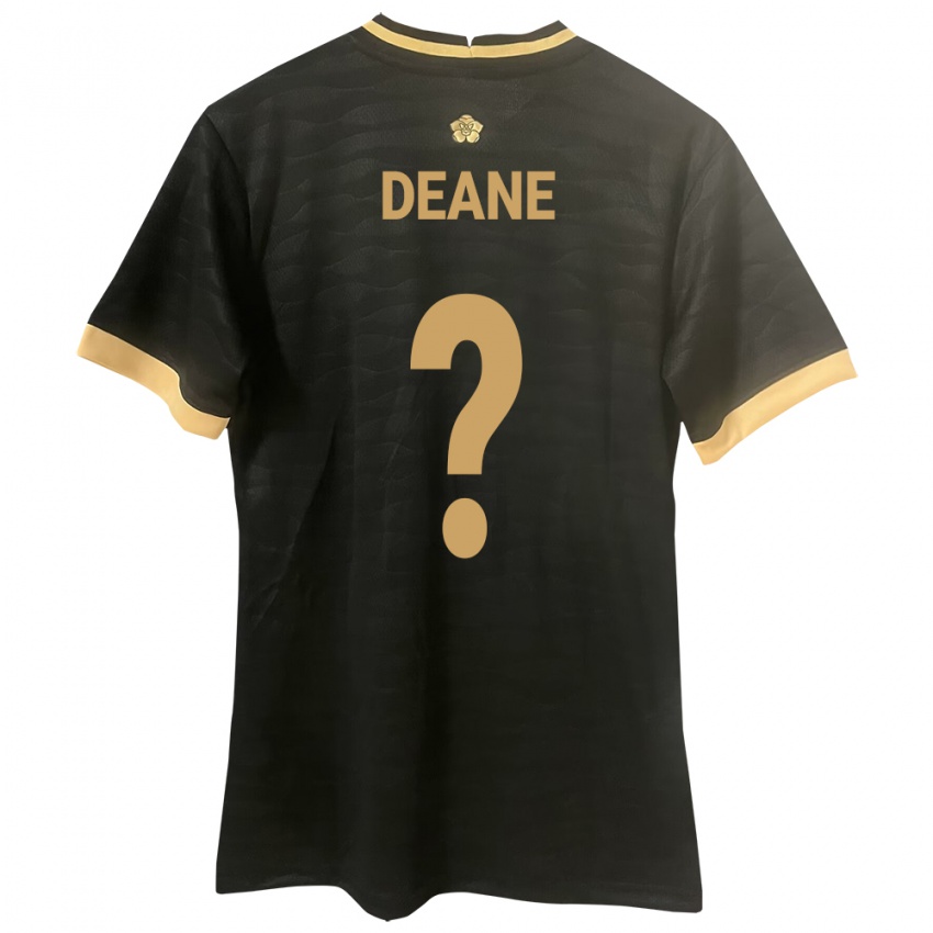 Mujer Camiseta Panamá Sean Deane #0 Negro 2ª Equipación 24-26 La Camisa México