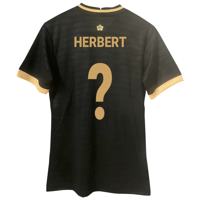Mujer Camiseta Panamá Dilan Herbert #0 Negro 2ª Equipación 24-26 La Camisa México