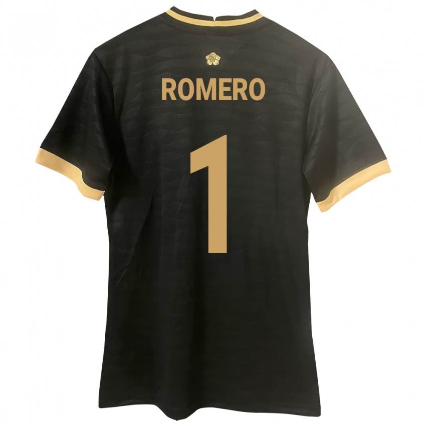 Mujer Camiseta Panamá Manuel Romero #1 Negro 2ª Equipación 24-26 La Camisa México