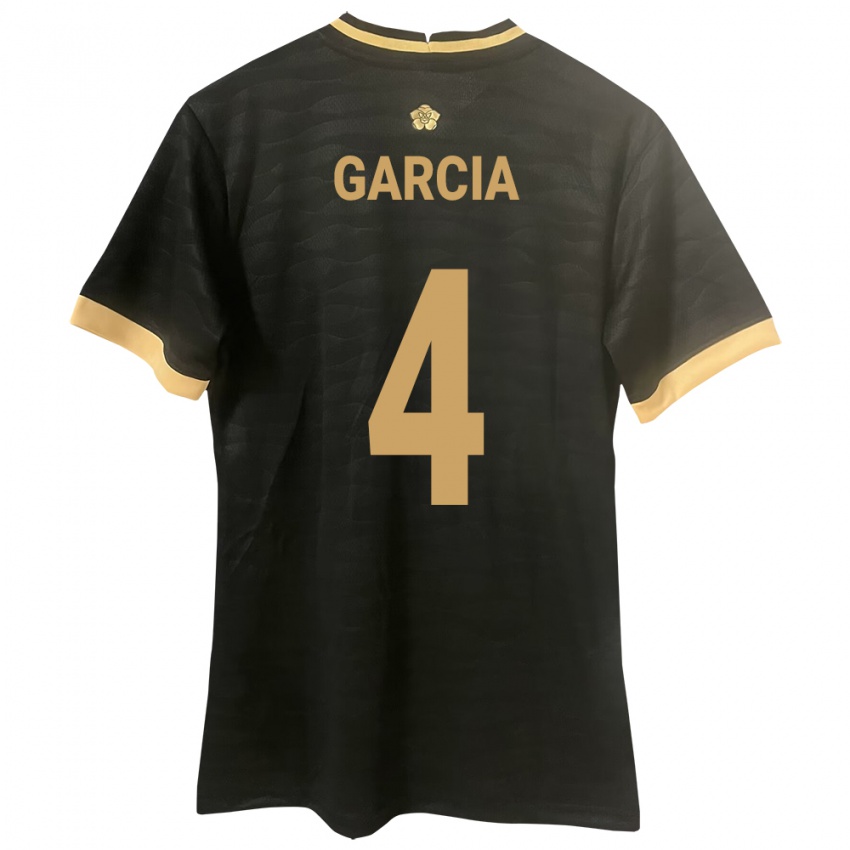 Mujer Camiseta Panamá Giancarlos García #4 Negro 2ª Equipación 24-26 La Camisa México