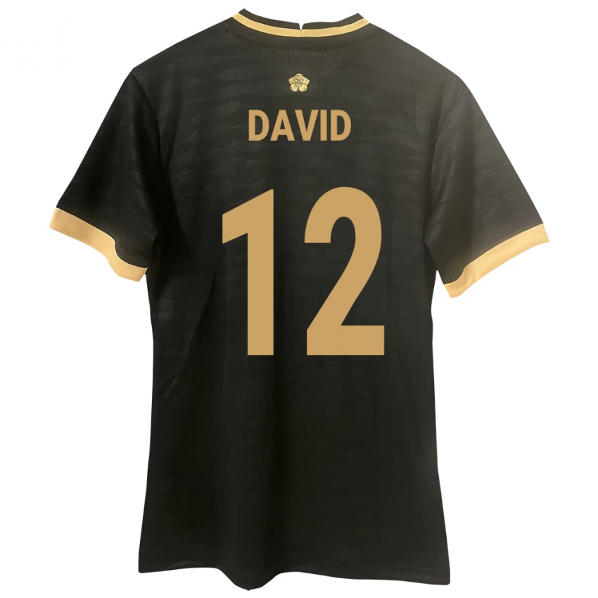Mujer Camiseta Panamá Said David #12 Negro 2ª Equipación 24-26 La Camisa México