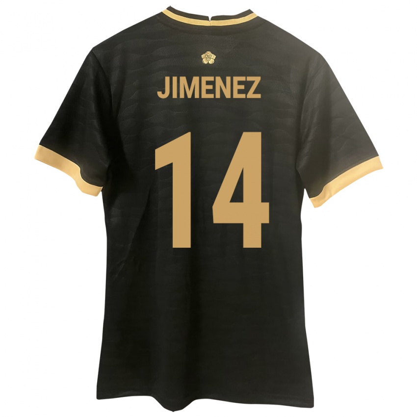 Mujer Camiseta Panamá Juan Jiménez #14 Negro 2ª Equipación 24-26 La Camisa México