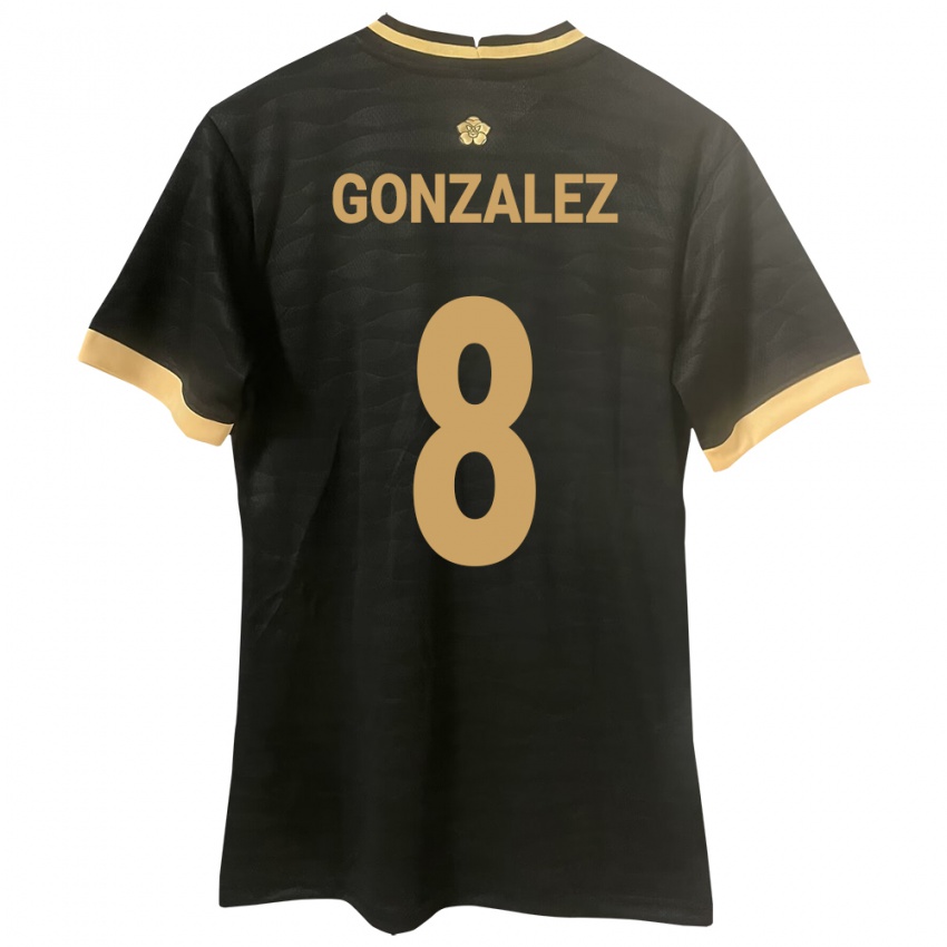 Mujer Camiseta Panamá Schiandra González #8 Negro 2ª Equipación 24-26 La Camisa México