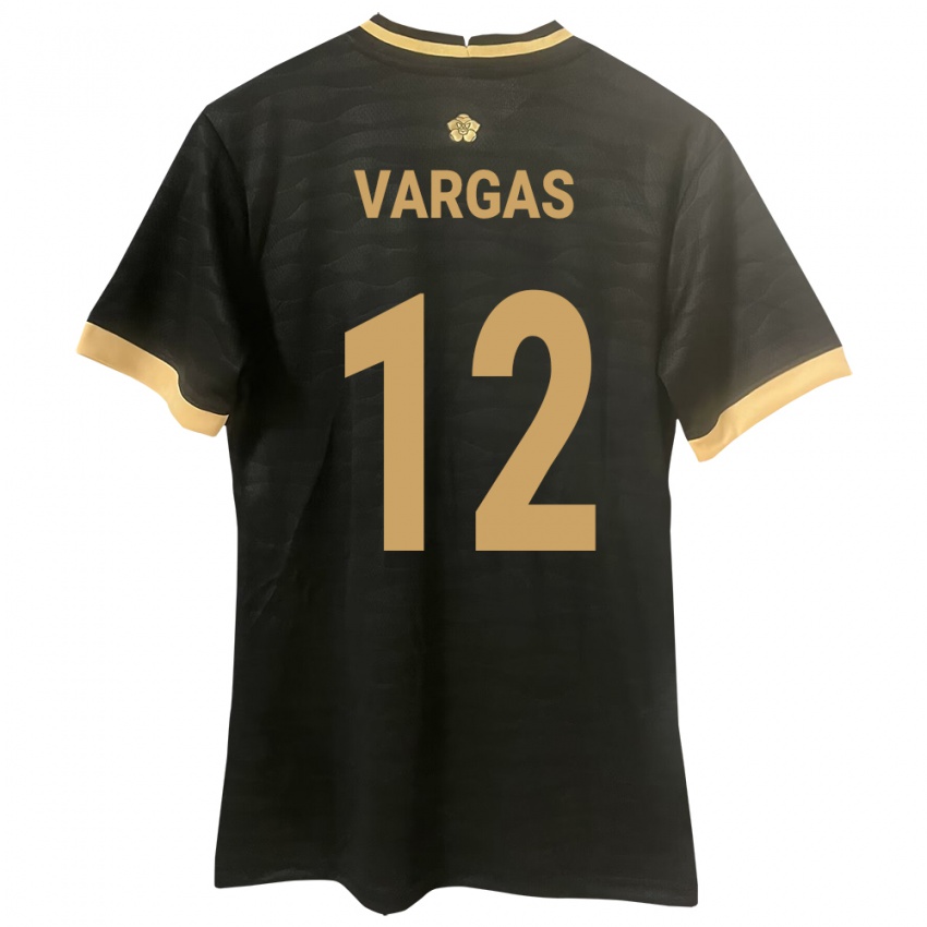 Mujer Camiseta Panamá Stephani Vargas #12 Negro 2ª Equipación 24-26 La Camisa México