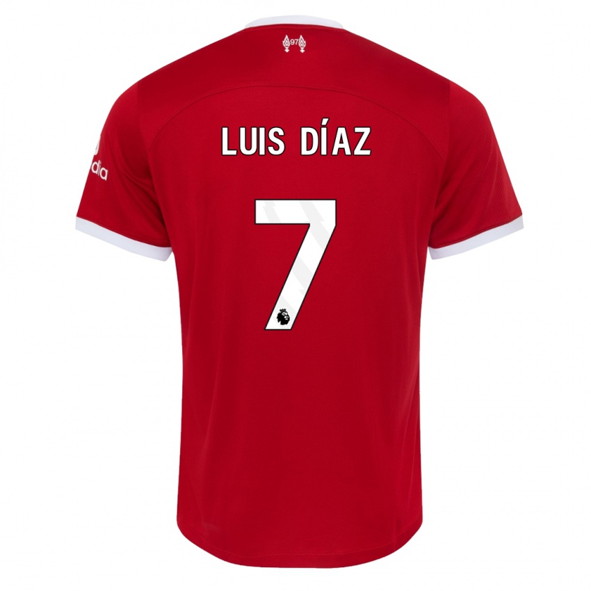 Niño Camiseta Luis Diaz #7 Rojo 1ª Equipación 2023/24 La Camisa México