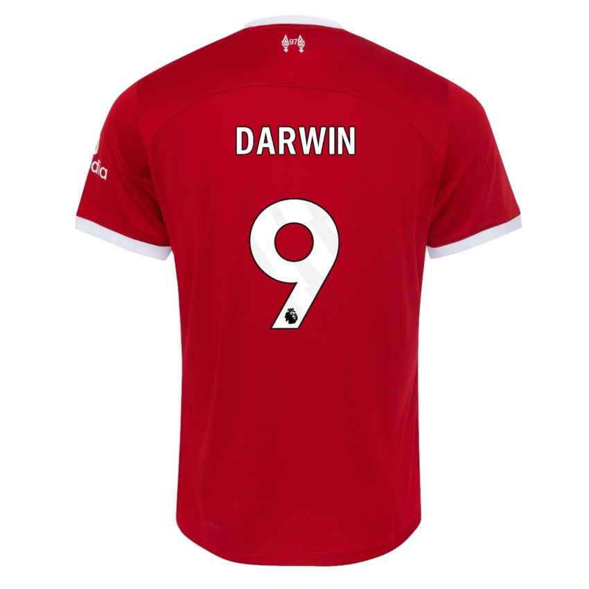 Niño Camiseta Darwin Nunez #9 Rojo 1ª Equipación 2023/24 La Camisa México