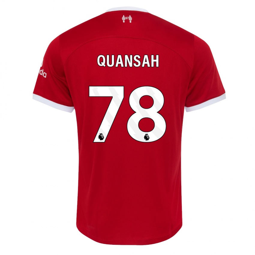 Niño Camiseta Jarell Quansah #78 Rojo 1ª Equipación 2023/24 La Camisa México
