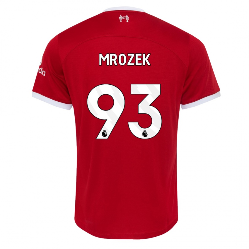 Niño Camiseta Fabian Mrozek #93 Rojo 1ª Equipación 2023/24 La Camisa México