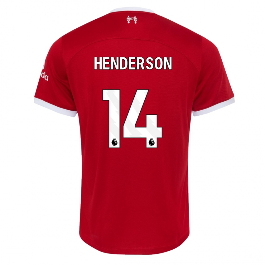 Niño Camiseta Henderson #14 Rojo 1ª Equipación 2023/24 La Camisa México