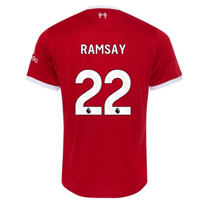 Niño Camiseta Calvin Ramsay #22 Rojo 1ª Equipación 2023/24 La Camisa México