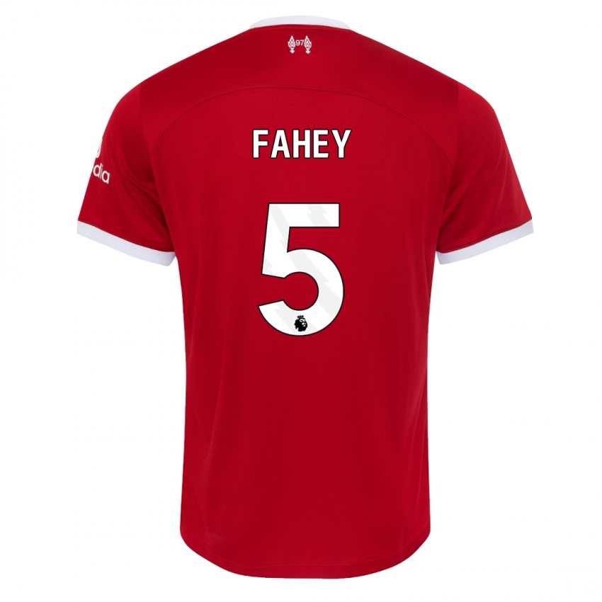Niño Camiseta Niamh Fahey #5 Rojo 1ª Equipación 2023/24 La Camisa México