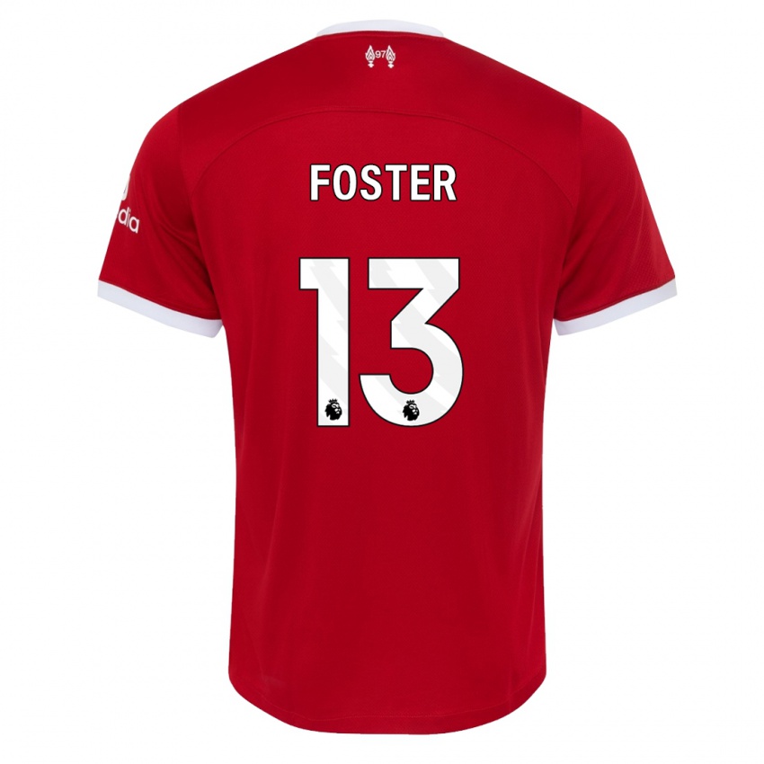 Niño Camiseta Rylee Foster #13 Rojo 1ª Equipación 2023/24 La Camisa México