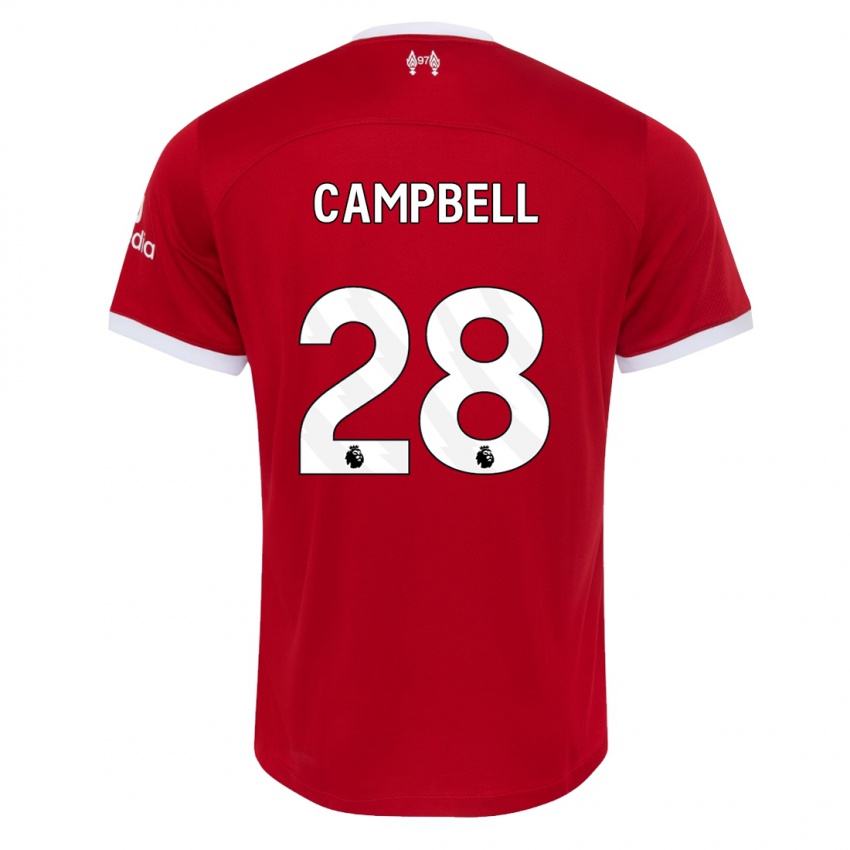 Niño Camiseta Megan Campbell #28 Rojo 1ª Equipación 2023/24 La Camisa México