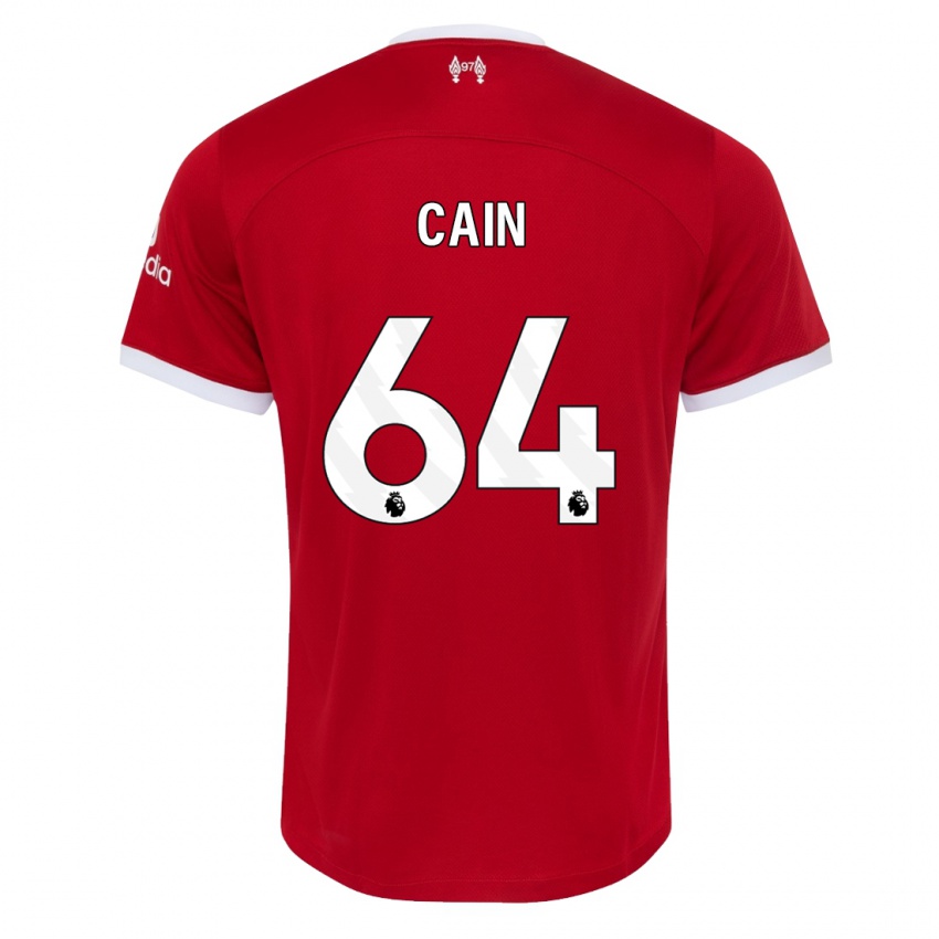Niño Camiseta Jake Cain #64 Rojo 1ª Equipación 2023/24 La Camisa México
