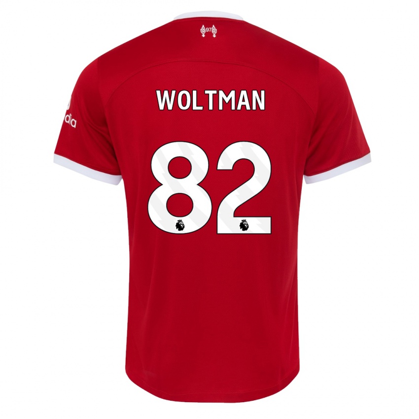 Niño Camiseta Max Woltman #82 Rojo 1ª Equipación 2023/24 La Camisa México