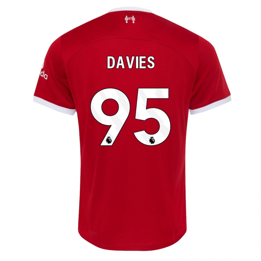 Niño Camiseta Harvey Davies #95 Rojo 1ª Equipación 2023/24 La Camisa México