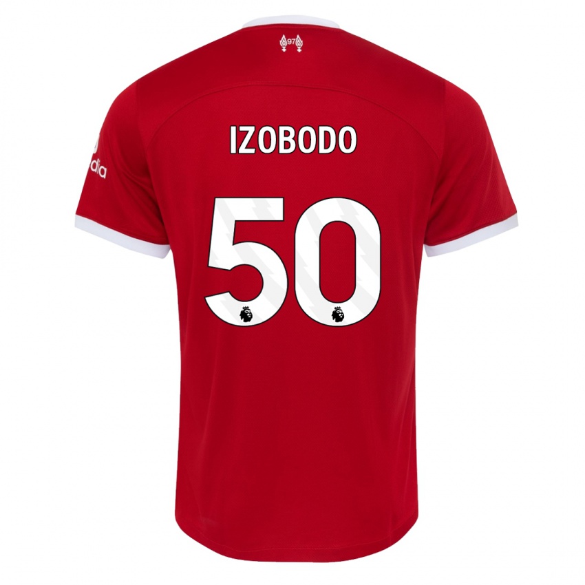 Niño Camiseta Elijah Izobodo John #50 Rojo 1ª Equipación 2023/24 La Camisa México