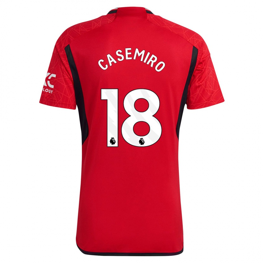 Niño Camiseta Casemiro #18 Rojo 1ª Equipación 2023/24 La Camisa México