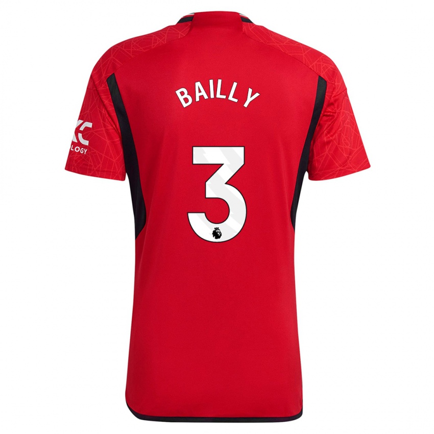 Niño Camiseta Eric Bailly #3 Rojo 1ª Equipación 2023/24 La Camisa México