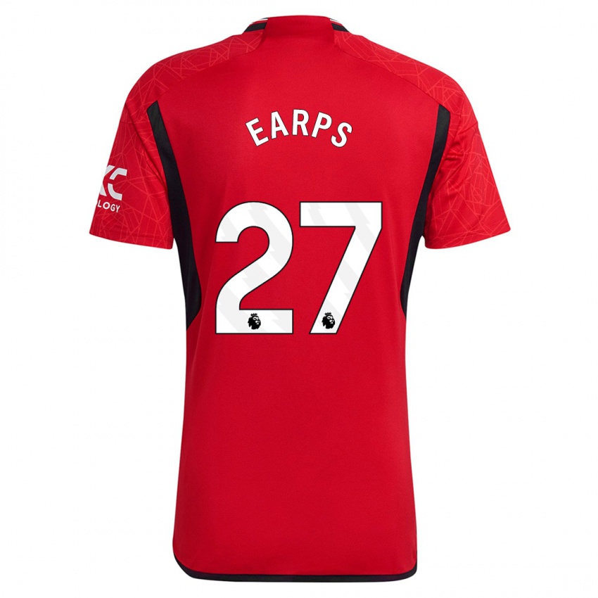 Niño Camiseta Mary Earps #27 Rojo 1ª Equipación 2023/24 La Camisa México