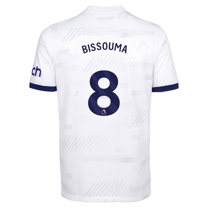 Niño Camiseta Yves Bissouma #8 Blanco 1ª Equipación 2023/24 La Camisa México